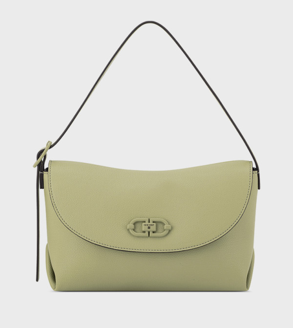 Textured Flap Shoulder Bag