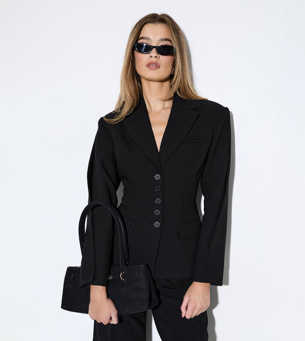 Premium Pleated Sleeves Blazer