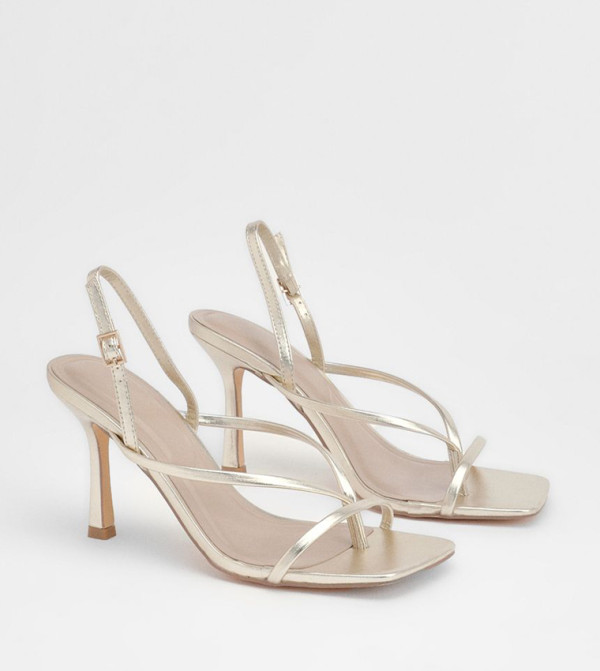 Toe Post Slingback High Stiletto Heel Sandals