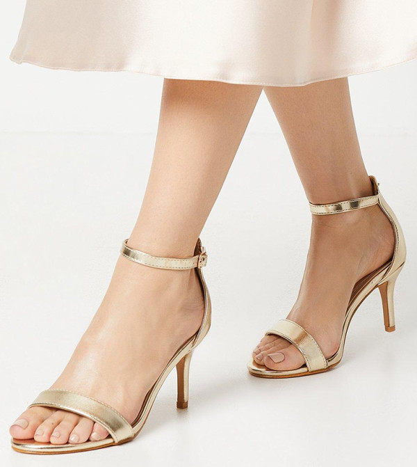 Tasha Low Stiletto Barely There Heeled Sandals