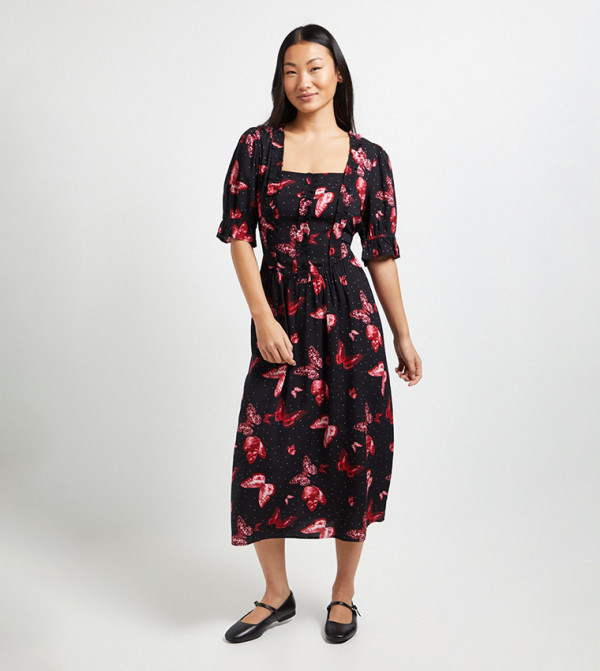slim fit dress slacks Mac Duggal - Sequined Cap Sleeve Wrap Over Cocktail Dress