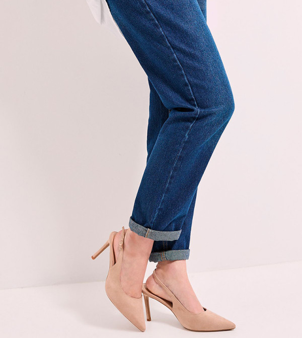 Wide Fit Dash Faux Patent Leather Pointed Toe Pumps