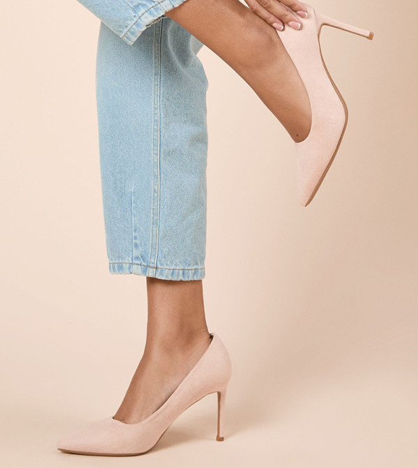 Dash Faux Suede Pointed Toe Pumps