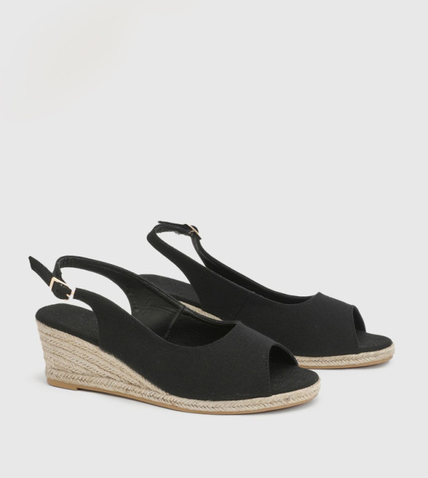 Reese Canvas Slingback Espadrille Wedge Sandals