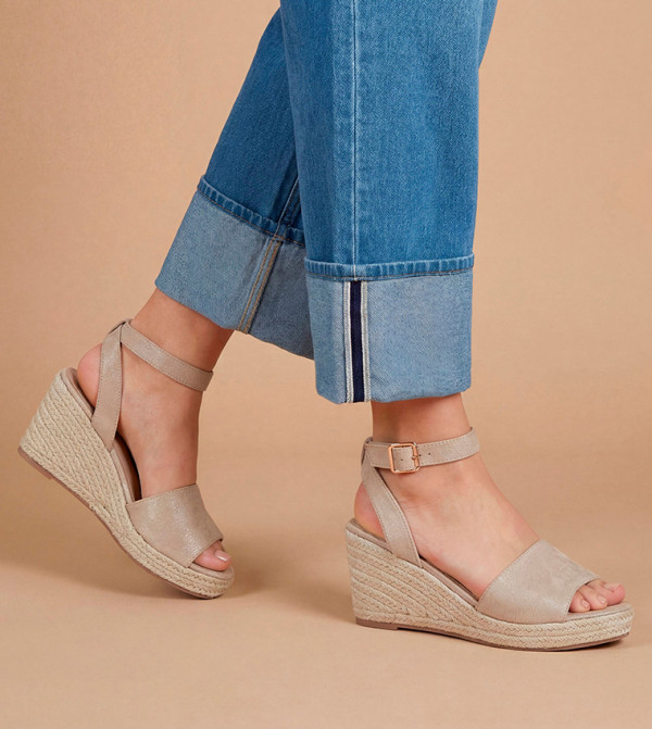 حذاء ويدج اسبادريل ربيكا شامواه صناعي 