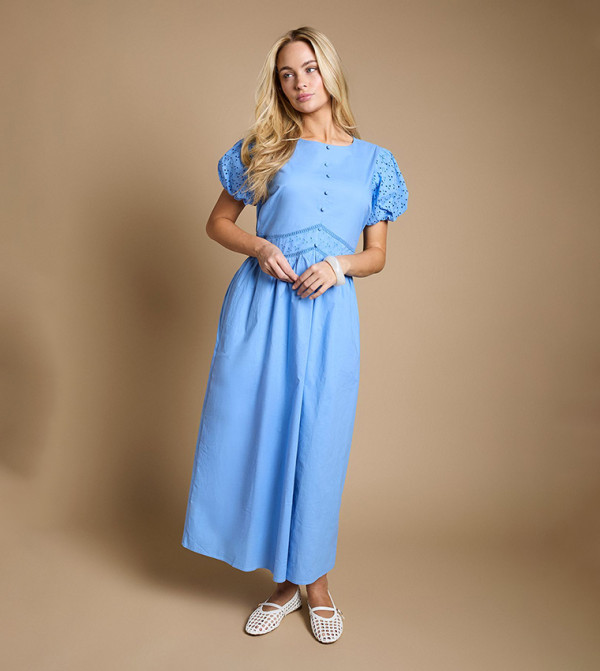 formal cocktail dresses for weddings Plus Size White V-neck Dress with Pockets End Of Season Sale and perfect for any Formal Blue Floral Maxi Color:Forest