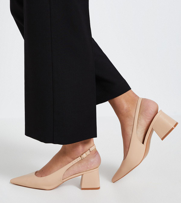 Patricia Faux Leather Slingback Pumps