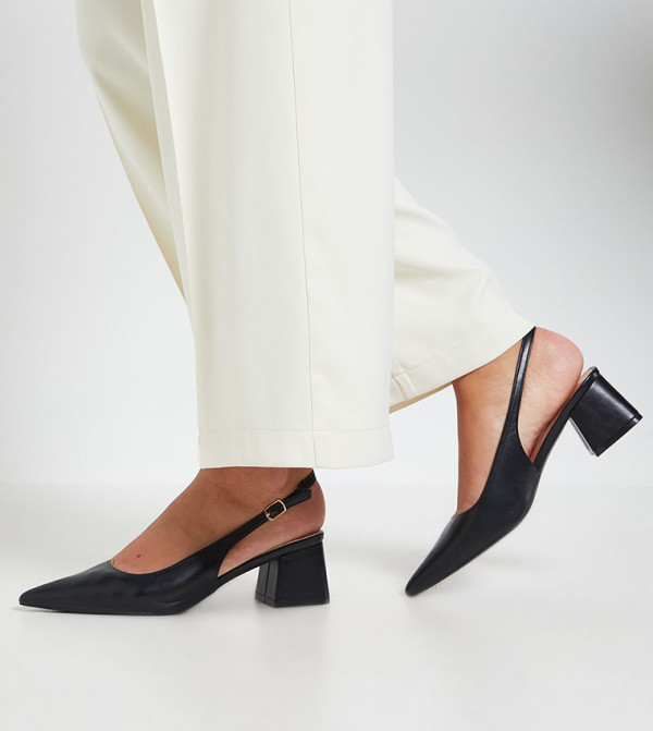 Patricia Faux Leather Slingback Pumps