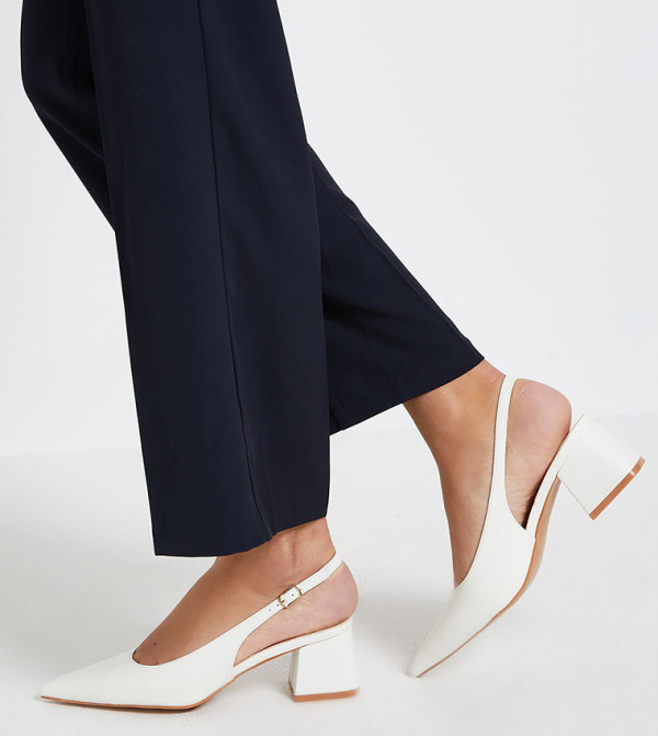 Patricia Faux Leather Slingback Pumps