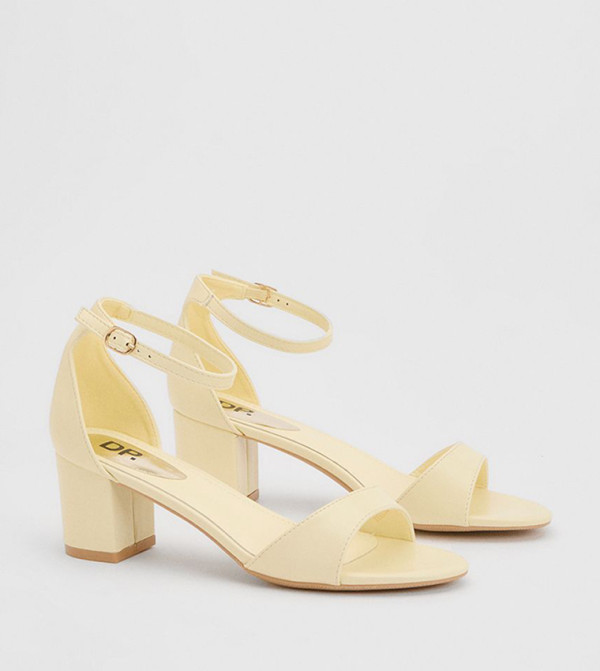 Rory Faux Leather Block Heel Sandals