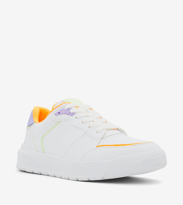 BREEZEY Perforated Lace-Up Sneakers