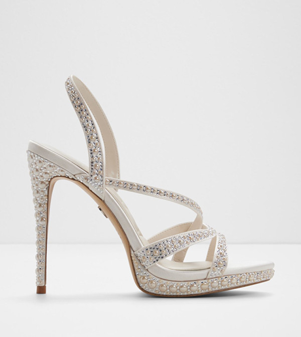 BRINNLEY Embellished Open Toe Sandals