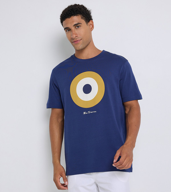 Printed Cotton Crew Neck T-Shirt