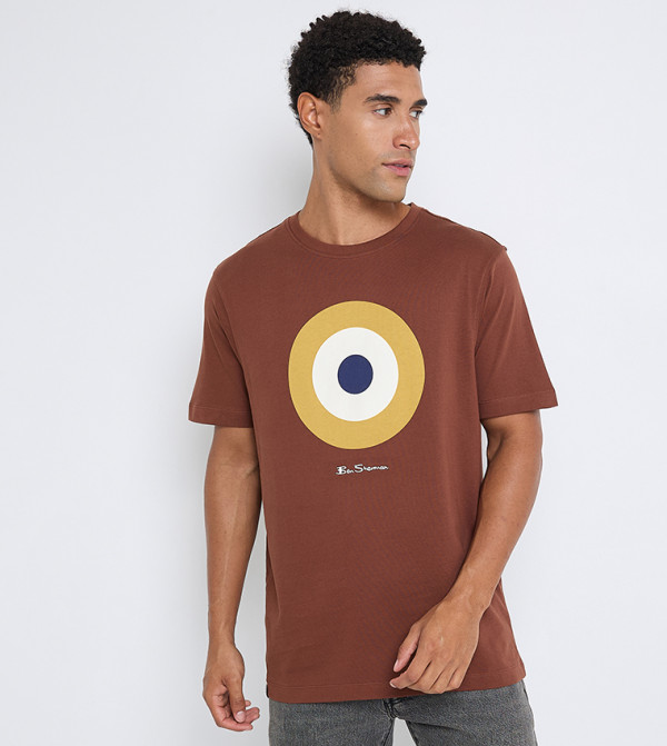 Printed Cotton Crew Neck T-Shirt