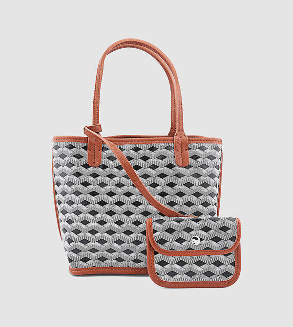 Patterned Tote Bag Set