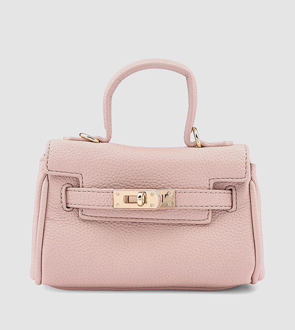 Textured Top Handle Bag