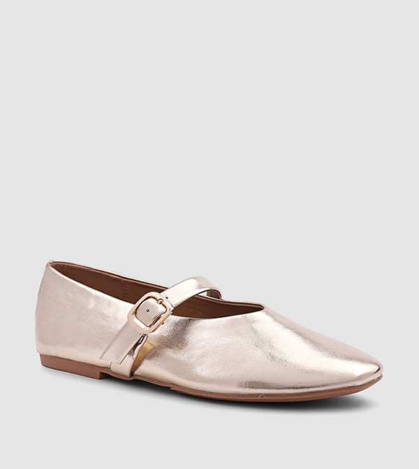 Metallic Mary Jane Shoes