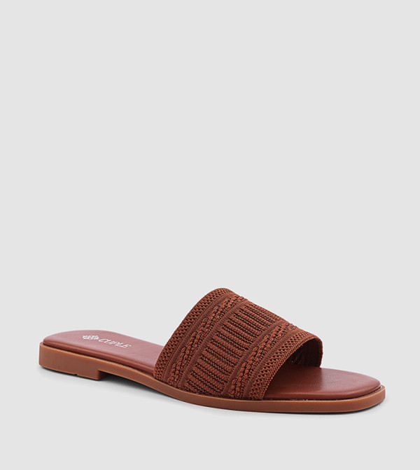 Woven Strap Flat Sandals
