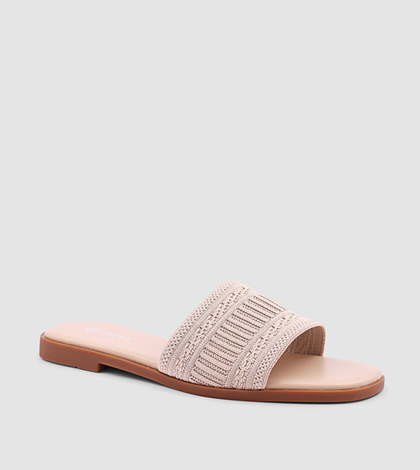 Woven Strap Flat Sandals
