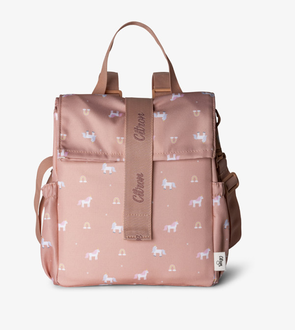 Unicorn Printed Insulated Rollup Lunch Bag