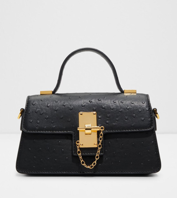 CALLUNA Textured Flap Top-Handle Bag