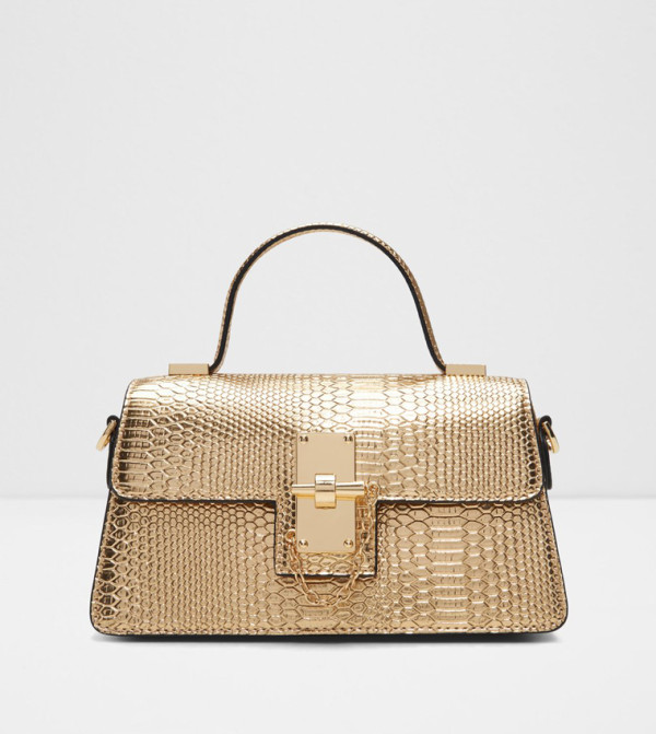 CALLUNA Textured Flap Top Handle Bag