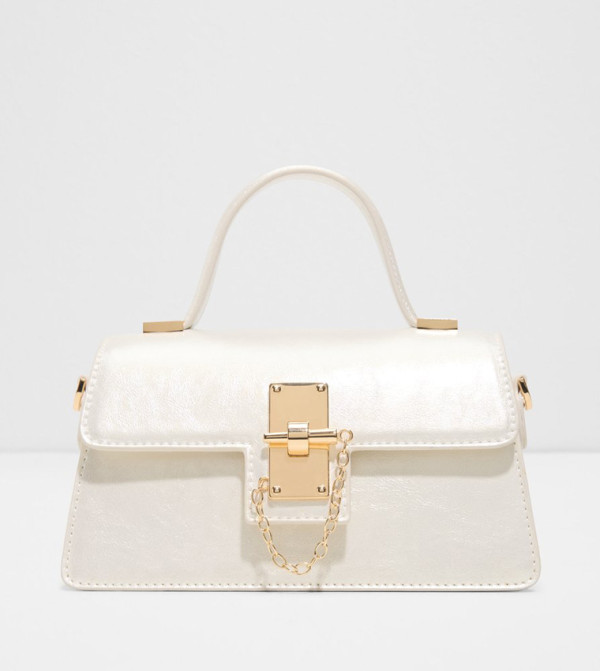 CALLUNA Textured Flap Top Handle Bag