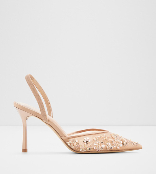 CAROLLINA Embroidered Pointed Toe Pumps