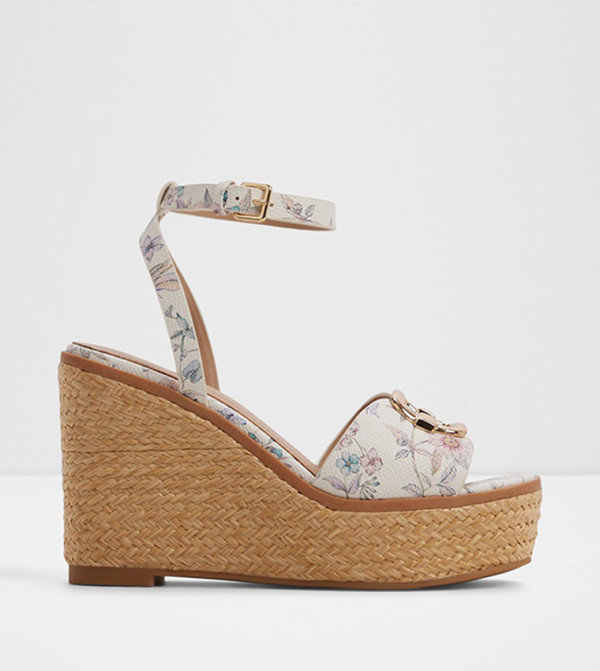 CARRABRIRIA Ankle Strap Wedge Sandals