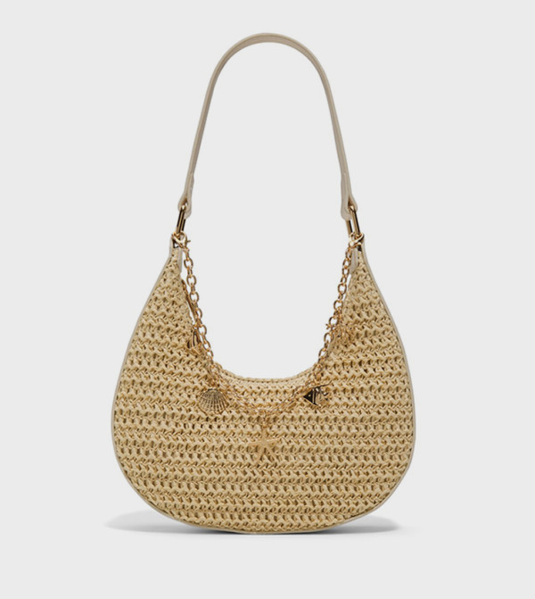 CELESTY Raffia Shoulder Bag