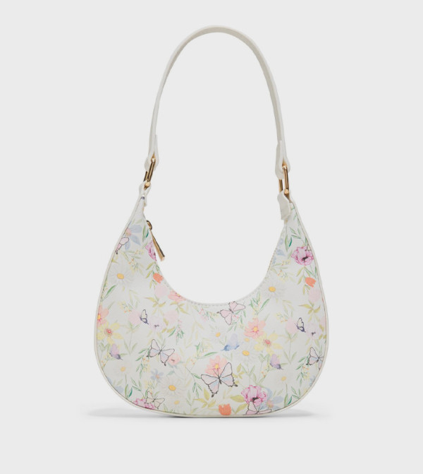 CELESTY Floral Printed Shoulder Bag
