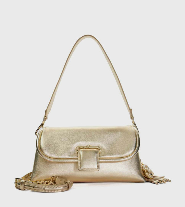 Buy Dune London CHELSEA Metallic Shoulder Bag In Gold | 6thstreet