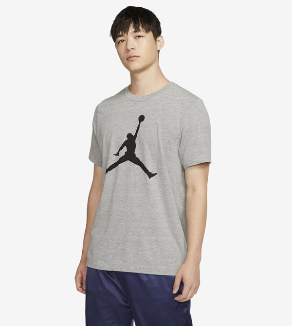 Logo Print T-shirt - Grey