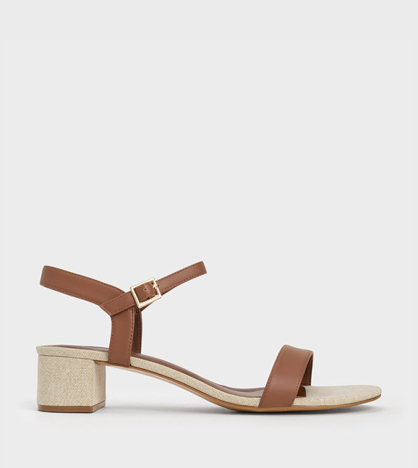 Ankle-Strap Block Heel Sandals