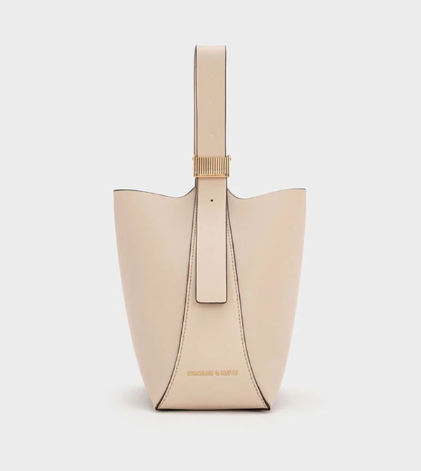 EDNA Logo Detail Bucket Bag