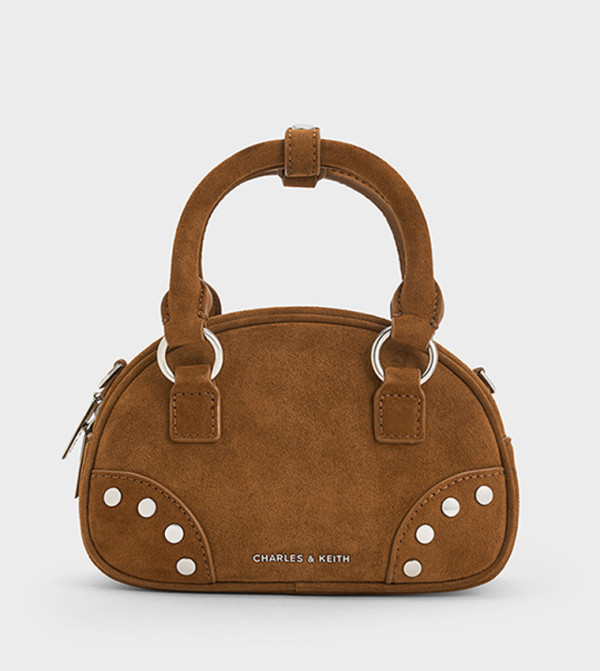 BOBBIE Recycled Suede Studded Mini Bag