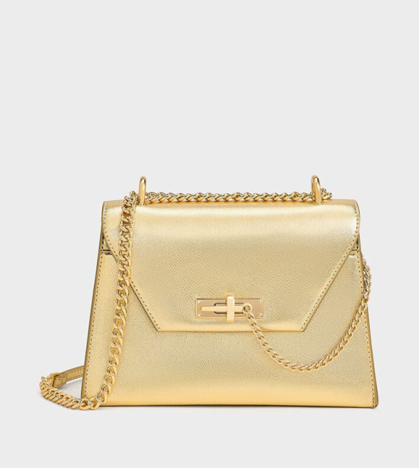 SAMANTHA Metallic Convertible Crossbody Bag