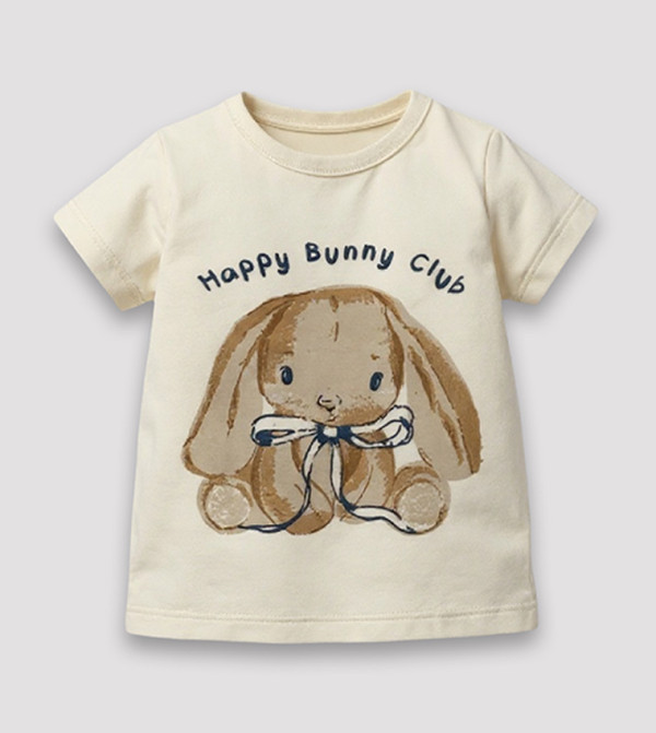 تيشيرت كم قصير بطبعة