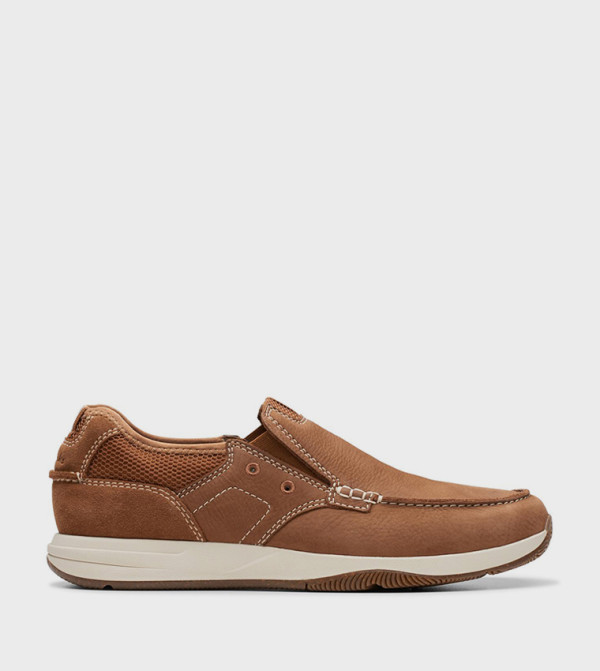 Sailview Step Textured Round Toe Slip-On Shoes