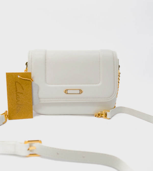 JOANES Metal Accent Flap Crossbody Bag