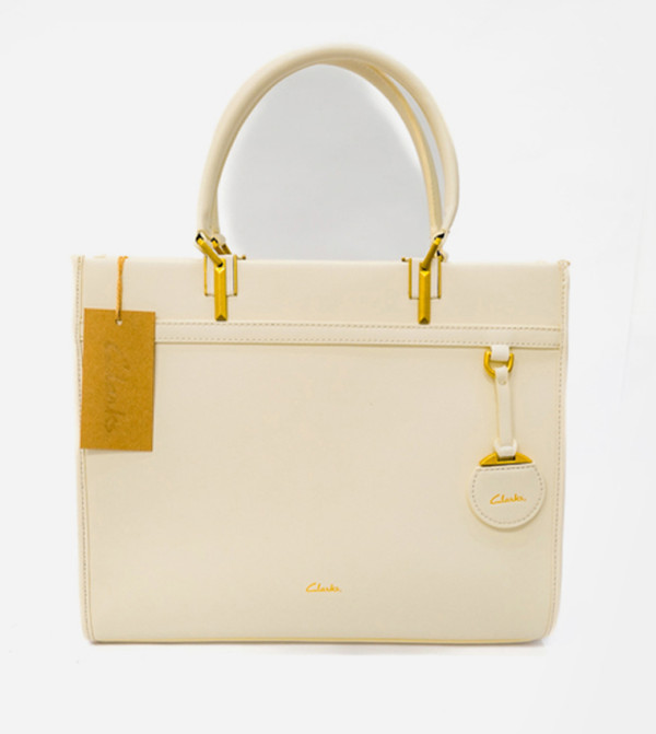 ROSLYN Logo Detail Tote Bag