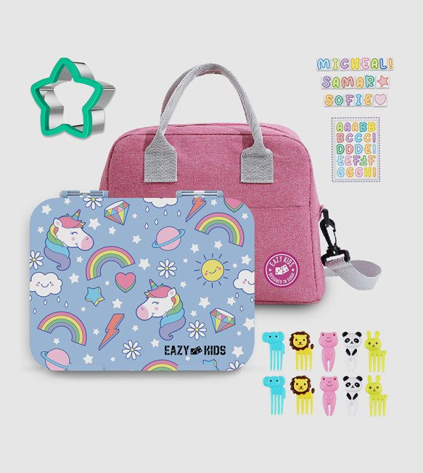Unicorn Bento Lunch Box with Lunch Bag