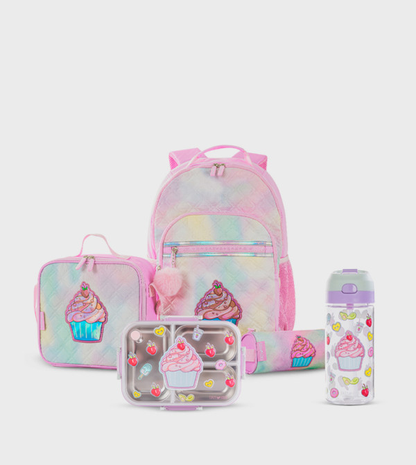 5-Piece 17" Printed Backpack Set - Sugar Pop