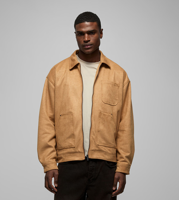 Collared Oversized  Carpenter Worker Jacket