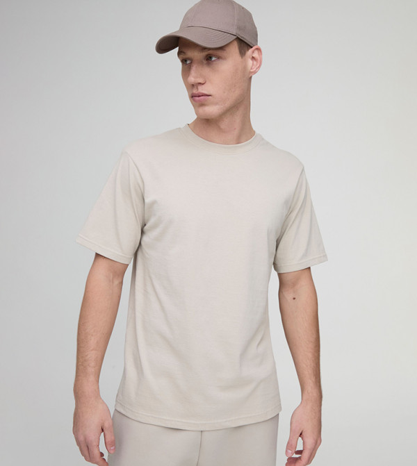 Solid Crew Neck T-Shirt