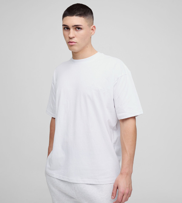 Signature Embroidered Crew Neck T-Shirt