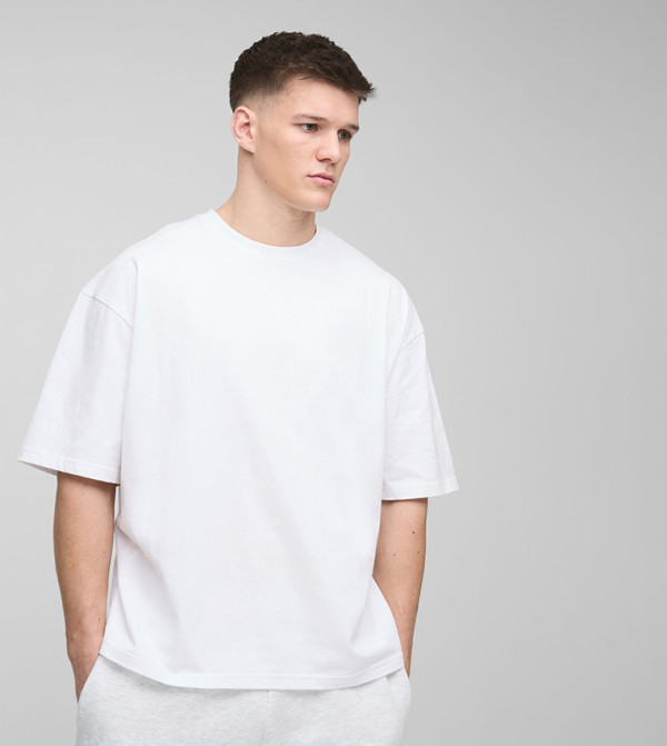 Plus & Tall Solid Oversized Boxy T-Shirt