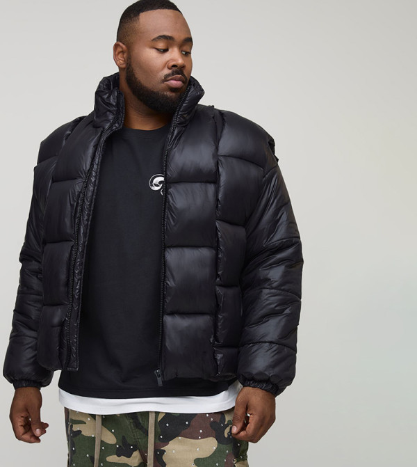 High Shine Weft Oversized Puffer Jacket