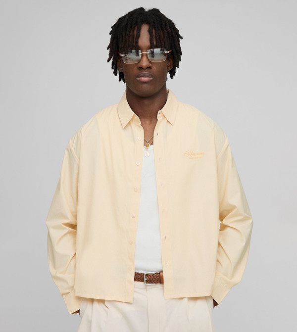 Striped Long Sleeves Oversized Shirt