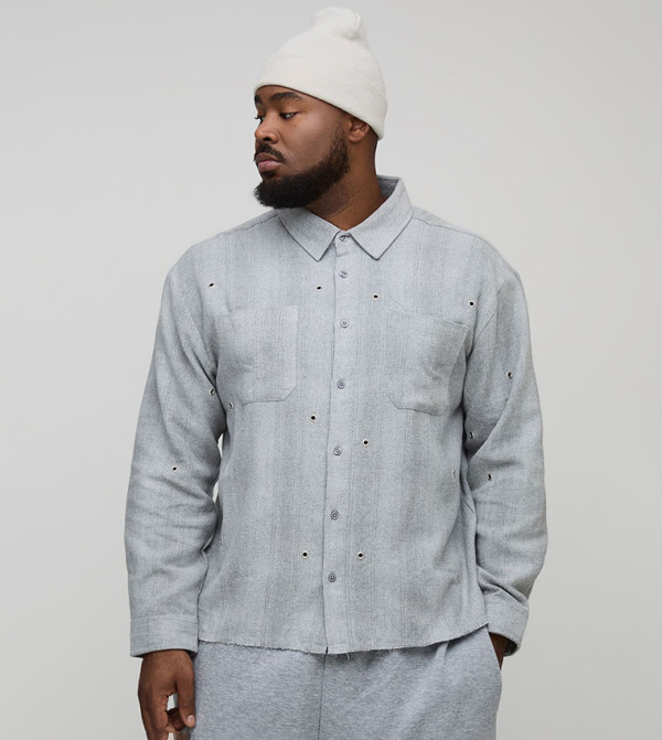 قميص اوفرسايز كم طويل 